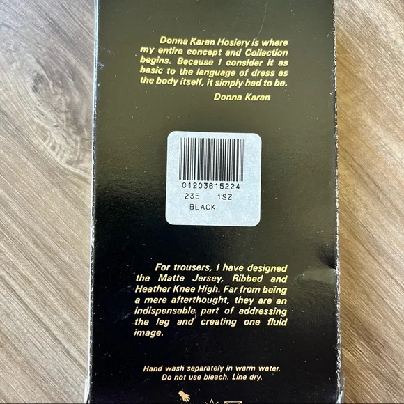 Donna Karan New York Knee Highs Ribbed Tights Pantyhose Hosiery - Picture 4 of 4